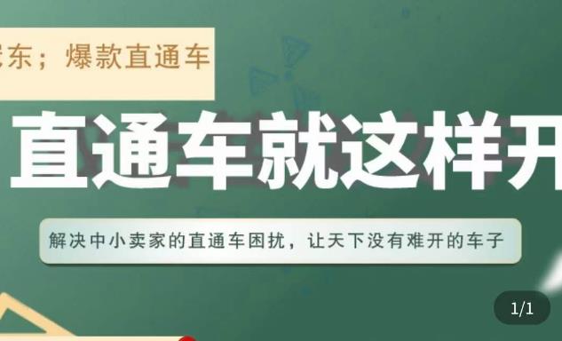 冠东·淘系直通车保姆级教程，全面讲解直通车就那么简单-第一资源网