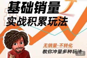 内功丨淘系基础销量实战积累玩法,无销量·不转化,教你冲量多种玩法-第一资源网