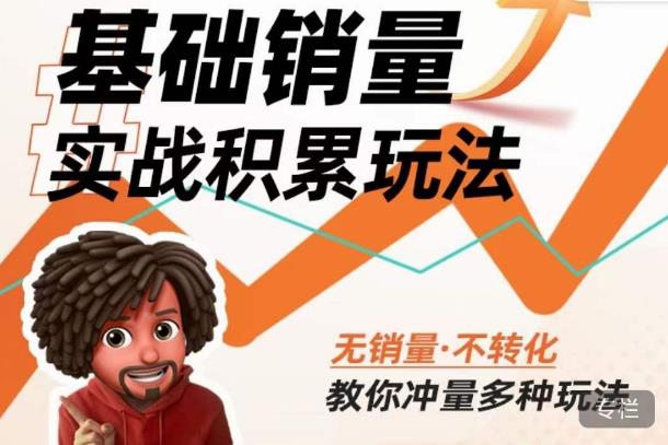 内功丨淘系基础销量实战积累玩法，无销量·不转化，教你冲量多种玩法-第一资源网