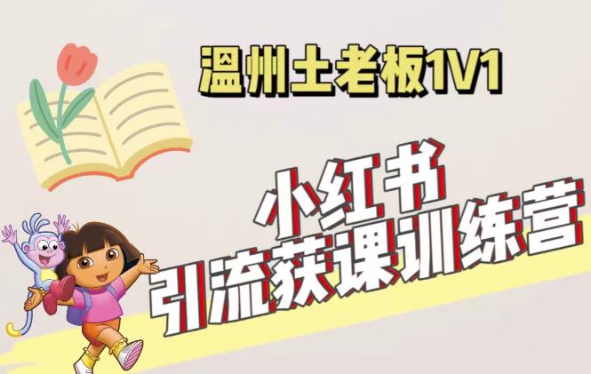 小红书1对1引流获客训练营：账号、内容、引流、成交（价值3999元）-第一资源网