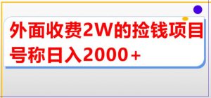 外面收费2w的直播买货捡钱项目，号称单场直播撸2000+【详细玩法教程】-第一资源网