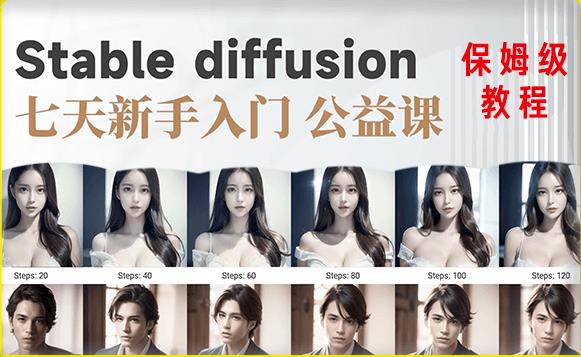 【AI训练营】全网第一个系统的stable diffusion基础课，新手入门必看-第一资源网
