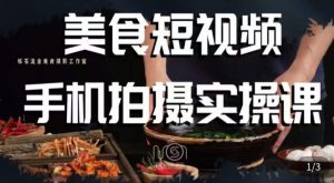 烁石·美食视频手机拍摄实操课,美食摄影理论、手机拍摄相关设置、剪辑调色、布光原理等内容-第一资源网