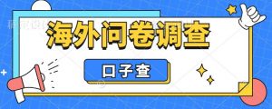 外面收费5000+海外问卷调查口子查项目,认真做单机一天200+【揭秘】-第一资源网