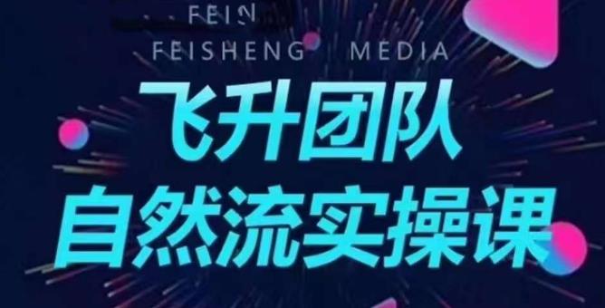 飞升团队课程自然流实操课，抖音半无人起号主播间搭建教学-第一资源网