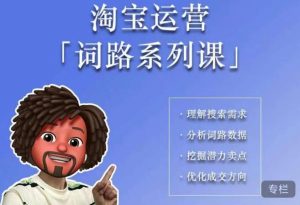 照顾酱·词路篇，手把手带你理解关键词背后的需求，想要做好淘宝，就必须理解词路-第一资源网