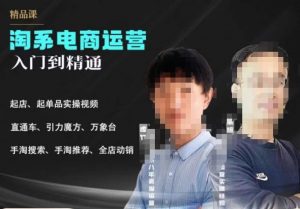 2023手淘搜索实操课+体系化课程,起店起单品实操视频课程-第一资源网