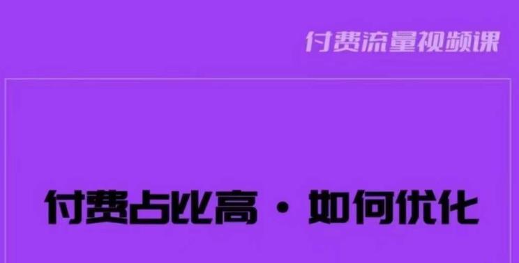 波波-付费占比高，如何优化？只讲方法，不说废话，高效解决问题！-第一资源网