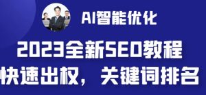 2023最新网站AI智能优化SEO教程,简单快速出权重,AI自动写文章+AI绘画配图-第一资源网