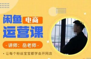 岳老师·闲鱼电商运营课，让每个粉丝宝宝都学会开网店-第一资源网