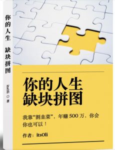 某高赞电子书《你的人生，缺块拼图——我靠“割韭菜”，年赚500万，你会你也可以》-第一资源网