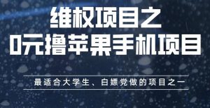 维权项目之0元撸苹果手机项目，最适合大学生、白嫖党做的项目之一【揭秘】-第一资源网