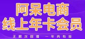 阿呆电商线上年会员,阿呆电商干货分享(更新中)-第一资源网