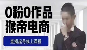 猴帝最新1600线上课,0粉起号实操教学,自然流量天花板,7-8月9节,20+小时-第一资源网