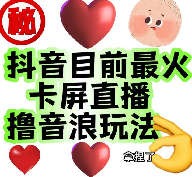 外面收费1980的抖音卡屏直播玩法，一个抖音号可以撸几百到几千不等【详细玩法教程】-第一资源网