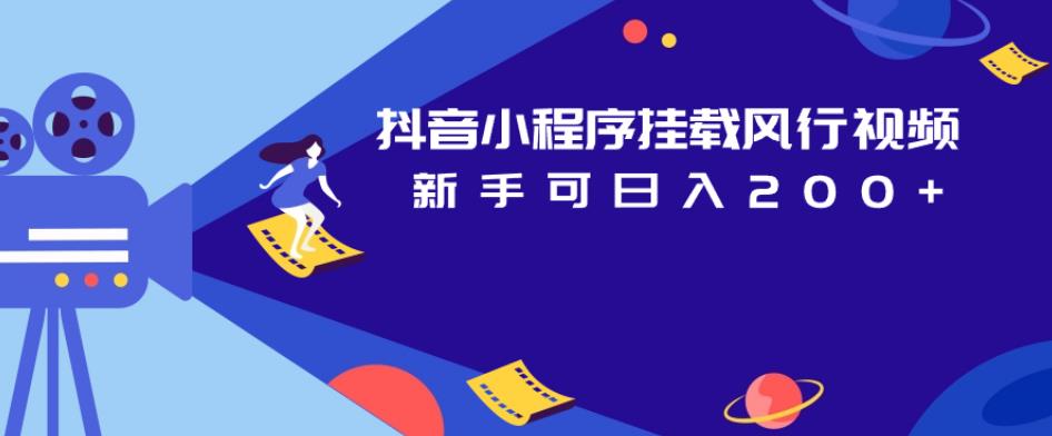 抖音小程序挂载风行视频，新手可日入200+-第一资源网