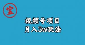 宝哥视频号无货源带货视频月入3w，详细复盘拆解-第一资源网