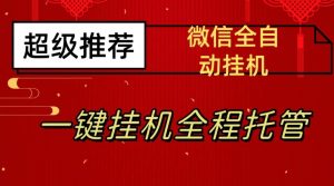 最新微信挂机躺赚项目，每天日入20—50，微信越多收入越多【揭秘】-第一资源网