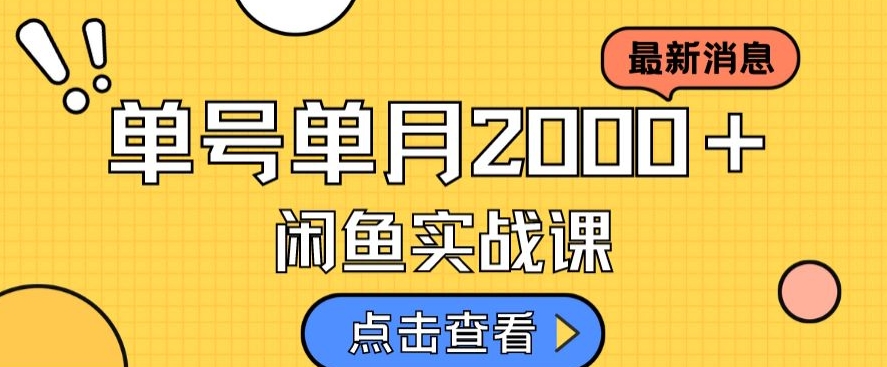 最新闲鱼日入500＋，虚拟资料变现喂饭级讲解-第一资源网