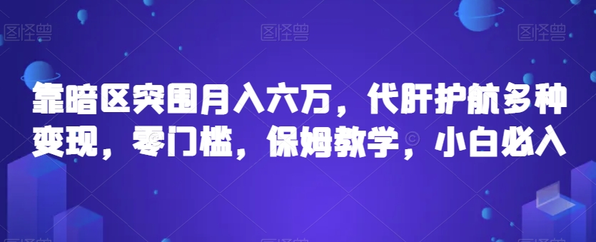 靠暗区突围月入六万，代肝护航多种变现，零门槛，保姆教学，小白必入【揭秘】-第一资源网