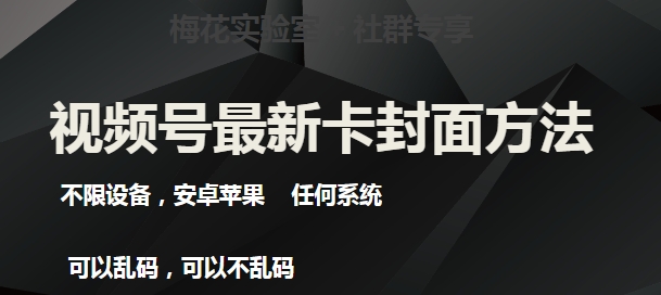 梅花实验室社群最新卡封面玩法3.0，不限设备，安卓苹果任何系统-第一资源网
