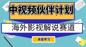 中视频伙伴计划海外影视解说赛道,AI一键自动翻译配音轻松日入200+【揭秘】-第一资源网