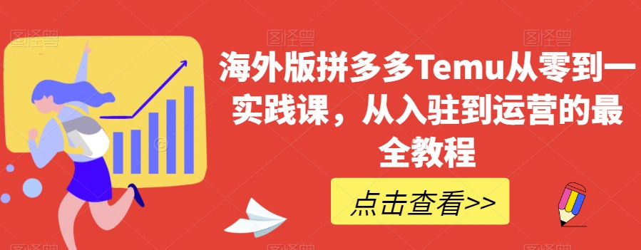 海外版拼多多Temu从零到一实践课，从入驻到运营的最全教程-第一资源网