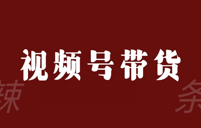 视频号带货联盟，赚信息差的带货钱，只需手机随时随地都可以做！-第一资源网