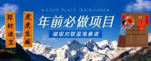 年前必做项目,磁吸对联蓝海赛道,傻瓜式操作复制粘贴纯搬运,一部手机即可完成-第一资源网