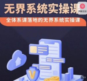 老衲·无界系统实操课,全体系落地无界改版后选择、出价、高投产做付费引流-第一资源网