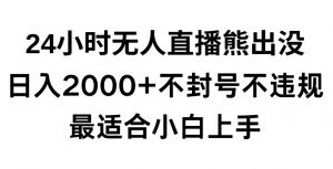 快手24小时无人直播熊出没，不封直播间，不违规，日入2000+，最适合小白上手，保姆式教学【揭秘】-第一资源网