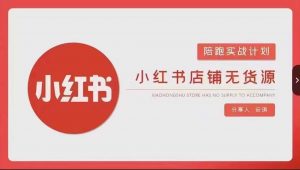 安琪-小红书店铺无货源实战，开店到售后全流程操作-第一资源网