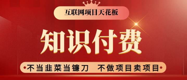 2024互联网项目天花板，新手小白也可以通过知识付费月入10W，实现财富自由【揭秘】-第一资源网