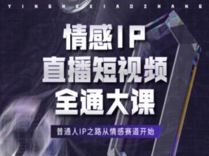 情感IP直播短视频全通大课，普通人IP之路从情感赛道开始-第一资源网