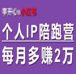 小红书个人IP陪跑营,60天拥有自动转化成交的双渠道个人IP,每月多赚2w-第一资源网