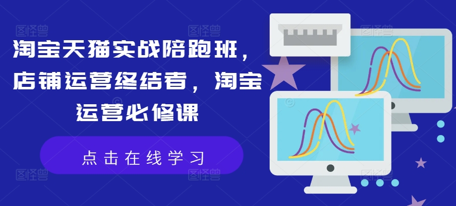 淘宝天猫实战陪跑班，店铺运营终结者，淘宝运营必修课-第一资源网