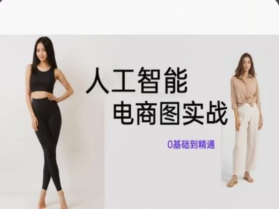 人工智能SD电商图实战，ai绘图0基础到精通-第一资源网