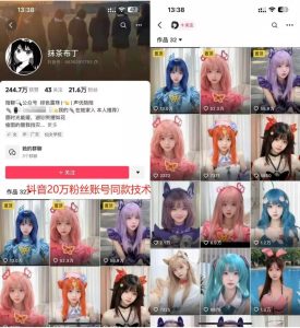 云天二次元美女起号教学,月涨10万粉丝,不判搬运-第一资源网