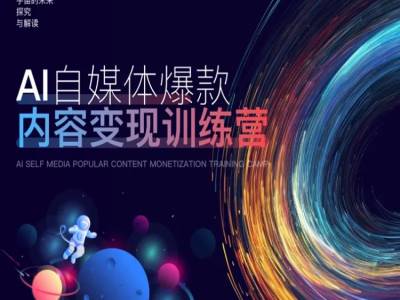 AI自媒体爆款内容变现训练营，20%底层逻辑，60%实操方法，20%案例拆解(即学即用)-第一资源网