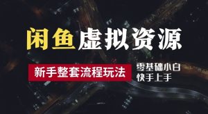 2024最新闲鱼虚拟资源玩法,养号到出单整套流程,多管道收益,每天2小时月收入过万【揭秘】-第一资源网