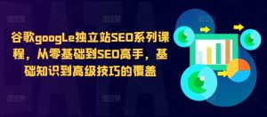 谷歌google独立站SEO系列课程,从零基础到SEO高手,基础知识到高级技巧的覆盖-第一资源网