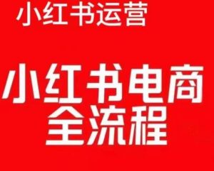 红薯电商实操课，小红书电商全流程-第一资源网