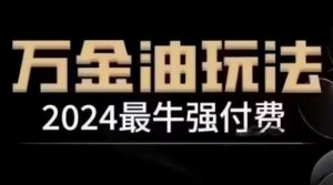 2024最牛强付费，万金油强付费玩法，干货满满，全程实操起飞（更新12月）-第一资源网