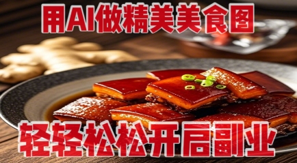 用AI做精美美食图，无需专业设备拍摄，轻轻松松开启副业-第一资源网
