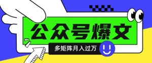 使用DeepSeek十分钟写100篇公众号爆文,多账号矩阵操作轻松月入过W-第一资源网