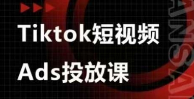 Ads视频投放课，tiktok短视频广告投放课-第一资源网