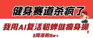 健身赛道杀疯了？我用AI复活貂蝉做瘦身操，3周涨粉8W-第一资源网