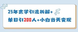 25年国学引流拆解+单日引200人+小白当天就能变现-第一资源网
