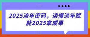 2025流年密码，读懂流年赋能2025拿成果-第一资源网