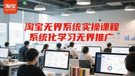 淘宝无界系统实操课程，系统化学习无界推广-第一资源网
